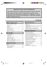 Предварительный просмотр 7 страницы JVC AV-20FD23 User Manual