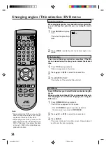 Предварительный просмотр 34 страницы JVC AV-20FD23 User Manual