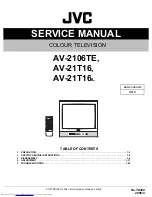 JVC AV-2106TE Service Manual предпросмотр