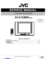 JVC AV-2108WE/BSK Service Manual preview