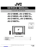 Предварительный просмотр 1 страницы JVC AV-2186ME Service Manual