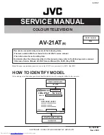 Предварительный просмотр 1 страницы JVC AV-21AT Service Manual