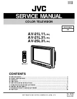 JVC AV-21L11, AV-21L31, AV-25L31, Service Manual предпросмотр