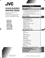 Preview for 1 page of JVC AV-21L83, AV-21W83, AV-25L83, Instructions Manual