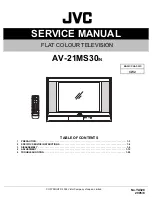 Preview for 1 page of JVC AV-21MS30 Service Manual