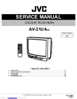 JVC AV-21U4 Service Manual предпросмотр