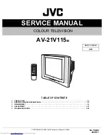 Preview for 1 page of JVC AV-21V115/B Service Manual