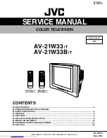 Preview for 1 page of JVC AV-21W33 Service Manual