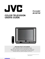 JVC AV 24F702 User Manual preview