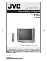 Предварительный просмотр 1 страницы JVC AV 27D305 User Manual