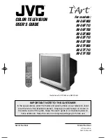 JVC AV-27F703 - 27" Real Flat TV User Manual preview