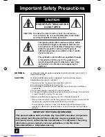 Preview for 2 page of JVC AV-27WF36 User Manual