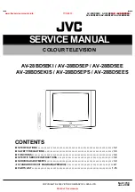 Preview for 1 page of JVC AV-28BD5EE Service Manual