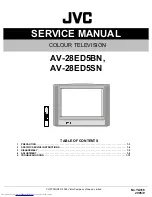 Preview for 1 page of JVC AV-28ED5BN, AV-28ED5SN Service Manual