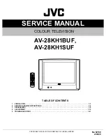 Предварительный просмотр 1 страницы JVC AV-28KH1BUF Service Manual