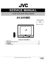 JVC AV-2956BE Service Manual preview