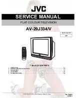 Предварительный просмотр 1 страницы JVC AV-29J334/V Service Manual