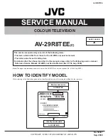 Предварительный просмотр 1 страницы JVC AV-29R8TEE Service Manual