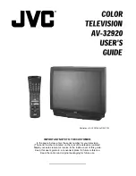 JVC AV-32920 User Manual preview