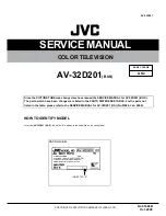 JVC AV-32D201 Service Manual предпросмотр