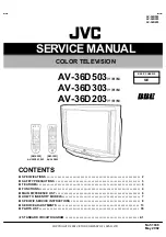 Предварительный просмотр 1 страницы JVC AV-36D203/M Service Manual