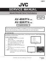 Preview for 1 page of JVC AV-48WP74/HA Service Manual