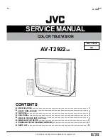 Предварительный просмотр 1 страницы JVC AV-T2922 Service Manual