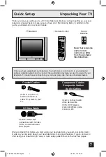 Preview for 7 page of JVC AV27F485 - Flat Stereo Television User Manual