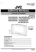 Предварительный просмотр 1 страницы JVC AV28 X25EUS Service Manual