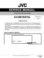 Предварительный просмотр 1 страницы JVC AV28R25EKS/C Service Manual