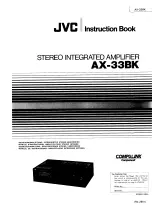 JVC AX-33BK Instruction Book предпросмотр