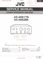 JVC AX-A661TN Service Manual предпросмотр