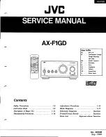 JVC AX-F1GD Service Manual предпросмотр