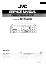 Предварительный просмотр 1 страницы JVC AX-R441BK Service Manual