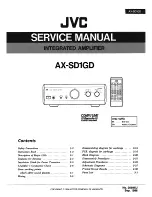 JVC AX-SD1GD Service Manual предпросмотр