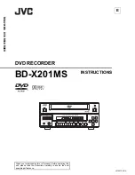 Preview for 1 page of JVC BD-X201MS Instructions Manual