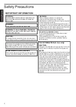 Preview for 2 page of JVC BLU-ESCENT DLA-VS2300G Instructions Manual