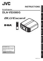 JVC BLU Escent DLA-VS3000G Instructions Manual preview