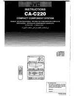 JVC CA-C220 Instructions Manual preview