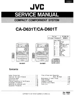 JVC CA-D601T Service Manual preview