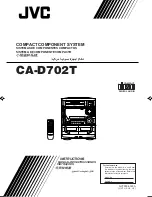 Preview for 1 page of JVC CA-D702T Instructions Manual