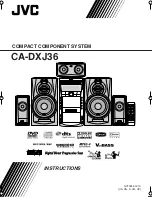 Предварительный просмотр 1 страницы JVC CA-DXJ36 Instructions Manual