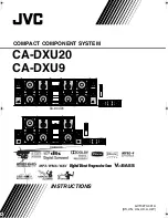 JVC CA-DXU20 Instructions Manual предпросмотр