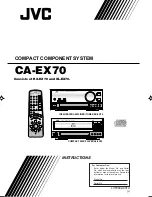 JVC CA-EX70 Instructions Manual предпросмотр