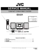 JVC CA-EXD1 Service Manual предпросмотр