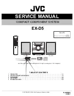 JVC CA-EXD5 Service Manual предпросмотр