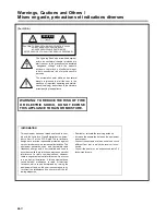 Предварительный просмотр 2 страницы JVC CA-FS8000 Instructions Manual