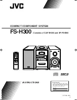 Предварительный просмотр 1 страницы JVC CA-FSH300 Instructions Manual