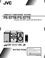 JVC CA-FSS77 Instructions Manual preview