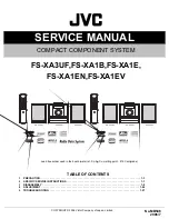 JVC CA-FSXA1 Service Manual предпросмотр